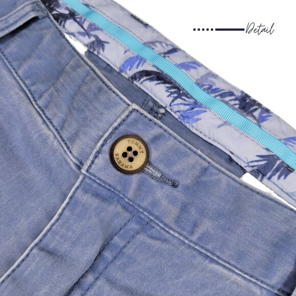 DOCKSIDE BLUE FLAT FRONT TOMMY BAHAMA SHORT FOR MEN SIZE 40 - Picture 3 of 9